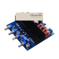 Amplificateur audio haute puissance personnalisé, PCBA, dissipateur thermique en aluminium, inducteur toroïdal, masque de soudure bleu, assemblage SMT DIP