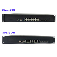 2U Kurumsal Ağ Güvenlik Güvenlik Duvarı Cihazı Intel Core E5 V3/v4 4x 10G SFP+ 20x 2.5G Bağlantı Noktaları VPN SD-WAN Şube Ofisi için