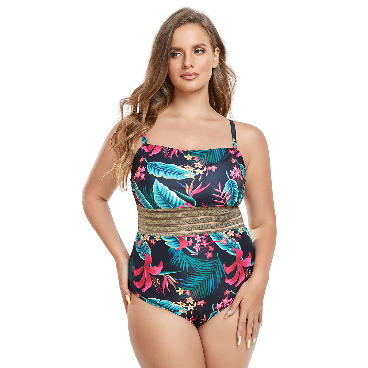 Buy In Bulk Sheer One Piece Swimsuit Available In Large Sizes