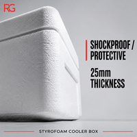 Molded 10kg Polystyrene Fish Box for Fresh Meat Storage High Density Moisture Resistant Case 495x310x235mm