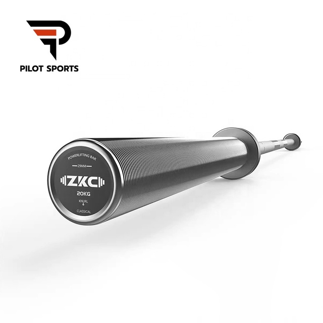PILOTSPORTS Professional Flexible Powerlifting Bar 3-in-1 Barbell for Squat Bench Press Deadlift Competition & Training Bar ZKC