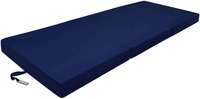 Futón Plegable Portátil de Viaje Tipo Z de 60 x 190 cm, Azul Oscuro, Ahorra Espacio