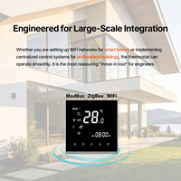 Termostato Inteligente Moderno para Calefacción por Suelo Radiante Eléctrico, Digital, WIFI, Inalámbrico, para Uso en Apartamentos