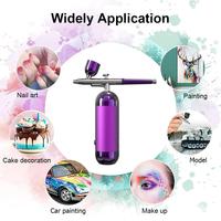 Kit de compresseur d'aérographe portable en métal avec couleur personnalisée pour le nail art et la peinture sur gâteaux