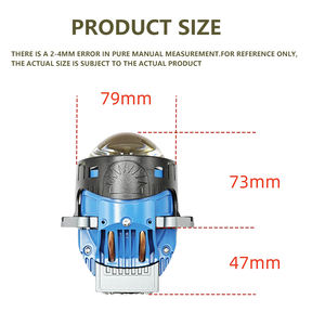 IDISON T16-<span class=keywords><strong>P</strong></span> yeni kısa yüksek Power75W 85w 12v 94000 K ön Headllights çift yansıtıcı fincan projektör Lens araba BMW için - Product Image 3