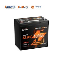 Batterie LiFePO4 LiTime 12V 100Ah Groupe 22NF Mini Bluetooth à décharge profonde pour camping-car, camion, marine - Vente en gros
