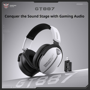หูฟังเกมมิ่งไร้สาย <span class=keywords><strong>ONIKUMA</strong></span> GT887 แบบ Quad-Mode - 2.4G/BT/USB-C/3.5 มม. ไดรเวอร์แบบไดนามิก ลดการดีเลย์ ไมโครโฟนตัดเสียงรบกวน สำหรับการบิน - Product Image 2