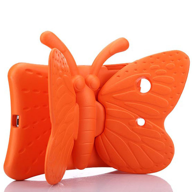 Durable EVA FoamTablet Case for Kids iPad 10th A16 12.9" 11 Pro 9.7" Air 8, Shockproof Butterfly Stand Cover for School Home Use