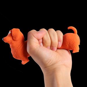 ของเล่นบีบรูปสุนัขไส้กรอกคุณภาพสูงจากโรงงานดั้งเดิม สีส้ม สำหรับผู้ใหญ่ ช่วยคลายเครียด - Product Image 5