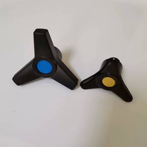 Boutons à trois bras en bakélite <span class=keywords><strong>plastique</strong></span> noir, résistants à la rouille, surface lisse, personnalisables - Product Image 6