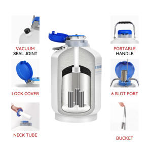 Almacenamiento Estático <span class=keywords><strong>de</strong></span> Contenedores <span class=keywords><strong>de</strong></span> Nitrógeno Líquido para Uso en Laboratorio con Baja Pérdida <span class=keywords><strong>de</strong></span> Evaporación, Base <span class=keywords><strong>de</strong></span> <span class=keywords><strong>Datos</strong></span> Biológica - Product Image 3