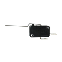 Micro-interrupteur tactile 3 broches à angle droit, bouton-poussoir, interrupteur de fin de course SPST, levier en plastique, 16A 250VAC HM