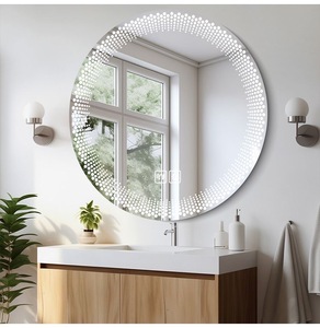 <span class=keywords><strong>Espejo</strong></span> Redondo LED Simple y Creativo para Baño, <span class=keywords><strong>Espejo</strong></span> de Baño Inteligente, Montado EN LA Pared, Pantalla Táctil, Antiniebla, <span class=keywords><strong>con</strong></span> Luz - Product Image 6