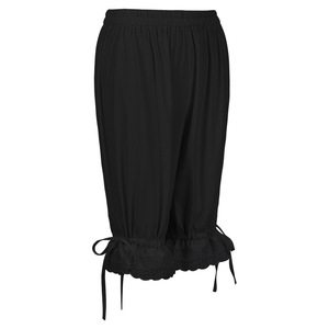 Jupon de sécurité pour <span class=keywords><strong>femme</strong></span>, style Lolita, médiéval, Renaissance, vintage, avec volants, ourlet en dentelle, nœud, coupe lanterne, forme citrouille, court, élastique et bouffant - Product Image 4