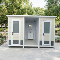 Toilettes portables avec salle de bain intégrée, dotées de panneaux sandwich, imperméables, faciles à installer, adaptées à un usage commercial