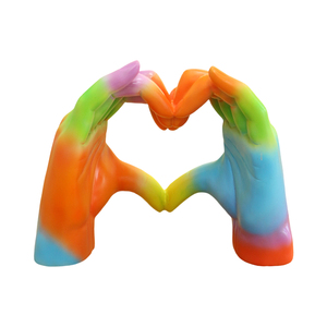Coeur <span class=keywords><strong>arc</strong></span>-<span class=keywords><strong>en</strong></span>-<span class=keywords><strong>ciel</strong></span> personnalisé de style nordique ornement de main Figurine coeur <span class=keywords><strong>arc</strong></span>-<span class=keywords><strong>en</strong></span>-<span class=keywords><strong>ciel</strong></span> <span class=keywords><strong>en</strong></span> résine pour la décoration de la maison - Product Image 3