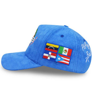 Casquette de baseball imperméable 5 panneaux pour activités de plein air, qualité 3A, en tissu Oxford Dobby, avec éléments de la Ligue américaine de baseball, vente en gros - Product Image 1