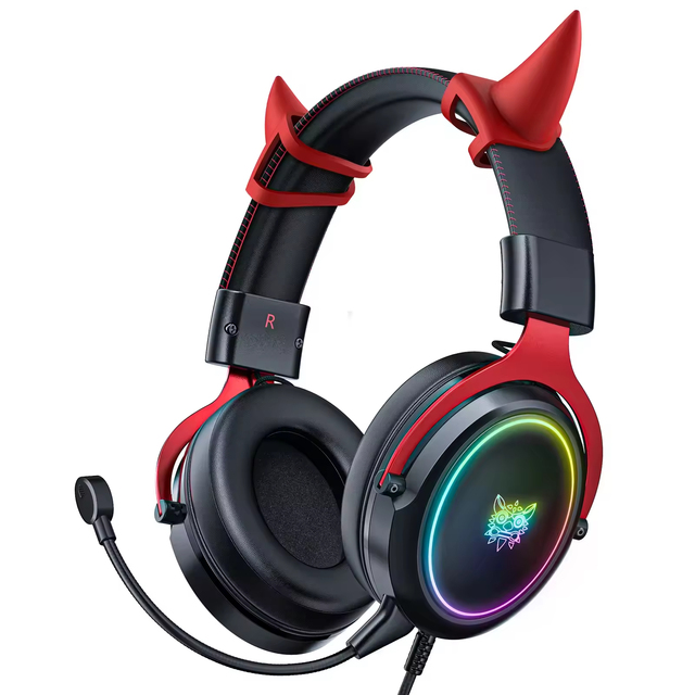 2025 Onikuma New X10 Cool RGB LED Gaming Headphones Headsets with Metal Mesh Best Seller