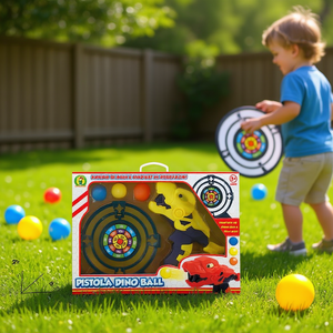 Pistola de juguete Dino Ball con objetivo y bolas suaves para niños mayores de 3 años - Product Image 3