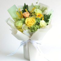 Bouquet de roses éternelles artisanales en gros pour la décoration intérieure, cadeaux de la Saint-Valentin, Nouvel An, Noël, Pâques, longue durée