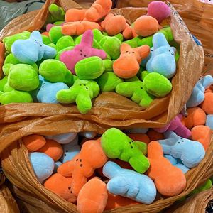 Super doux 15cm Peeps mignon lapin de Pâques usine en gros Pâques jouets en peluche PP coton remplissage anniversaires cadeaux - Product Image 6