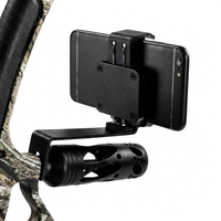 Support de fixation réglable à ressort multi-angle en alliage d'aluminium noir HT pour viseur de tir à l'arc pour arc à poulies