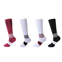 Chaussettes de compression sportives, chaussettes mi-mollet pour jeunes, respirantes et élastiques, pour le football, le fitness et l'hiver