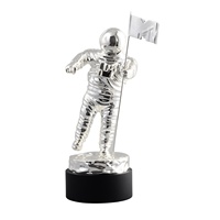 Trophée personnalisable en métal de 31 cm sur le thème de l'astronaute de MTV Music Television, prix astronaute homme de l'espace, souvenir, ornement de bureau