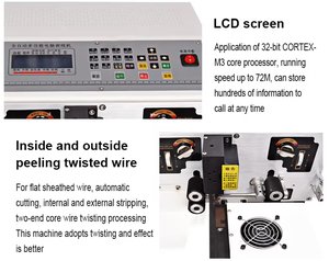HR-660+2T Automatic Double <strong>Wire</strong> Flat Sheathed <strong>wire</strong> stripping <strong>and</strong> <strong>winding</strong> <strong>machine</strong> Cutting <strong>Twisting</strong> <strong>Machine</strong> - Product Image 5