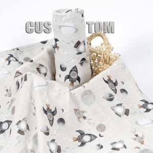 Kangobaby Updated <strong>Swaddling</strong> <strong>Muslin</strong> 70%Bamboo+30% Cotton 2-layer Comfortable Gauze Wrap Blanket 120cm*110cm - Product Image 1