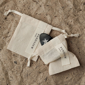 PandaSew Custom Logo Cotton Drawstring <b>Bag</b> with Label <b>Dust</b> <b>Bag</b> Gift Packaging Jewelry Pouch - Product Image 3