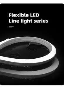 Frente flexível iluminado sílica gel abajur tampa adequada para luz tira led