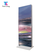 TianLang Led intérieur batterie Rechargeable au sol base mobile affichage publicité boîte à lumière