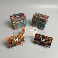 Impresión de Tarjetas Rasca y Gana Personalizadas, Tarjeta de Regalo Plateada con Código QR Variable y Código de Canje para Marketing Minorista