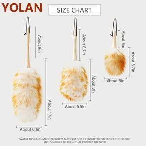 Miễn phí Mẫu 26inch Vòng xử lý lambswool Khăn lau bụi len lông khăn lau bụi cho hộ gia đình làm sạch - Product Image 4