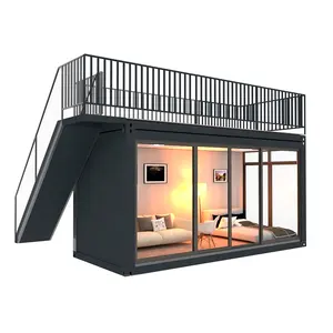 Small Villa Custom Manufactured Pre-Made Green Shipping 40ft Foldable Container House Luxury Homes Models Gegins