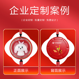 China Construction Bank Dragon Year Red Gift Set Retractable <b>Charging</b> <b>Cable</b> With Logo Customization For Business Promotion - Product Image 4