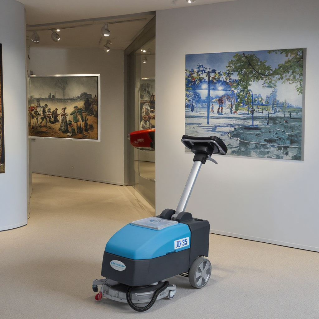 Strong Plasticity Should Not Crack Concrete Floor Scrubber Machine Walk Behind Small Floor Scrubber