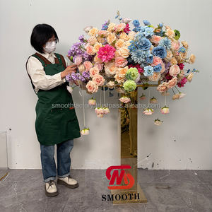 พรมดอกไม้ประดิษฐ์สีชมพูแบบกำหนดเองของ LEDA งานฝีมือตกแต่งนุ่มนวลสำหรับงานอีเว้นท์ งานวันเกิด และวันวาเลนไทน์ - Product Image 3