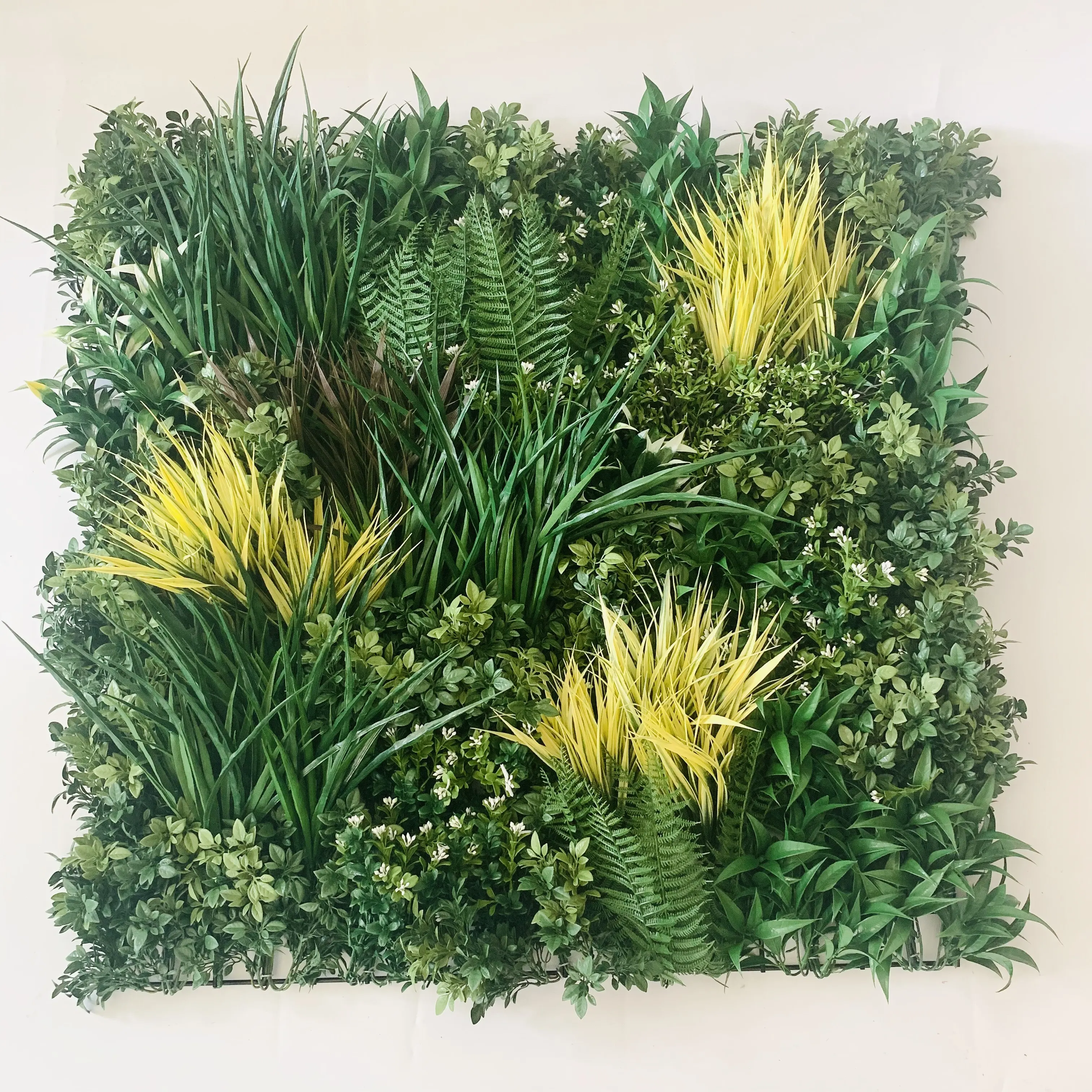 צמחים מלאכותיים ירוק קיר אנכי צמח שטיח מקורה בית תפאורה גידור דקורטיבי מוס פנל טבעי חיצוני ירוק קיר