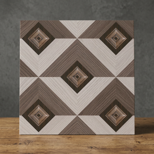 Carreaux de sol en céramique rustiques effet pierre 3D, 400x400mm, finition mate, antidérapants, en porcelaine, pour salle de bain - Product Image 2
