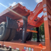 3/4 Dingilli 20/40/45 Fit Çelik Platformlu Kaz Boyunlu Düz Yataklı Ağır Yük Taşıma Yarı Römorku 60-120 Ton Yük Kapasiteli Konteyner Yükleme İçin