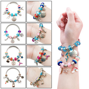JBZ Brand Wholesale Children's Trendy DIY Alloy <b>Bracelet</b> <b>Making</b> <b>Kit</b> with 66PCS Handmade <b>Bead</b> Charm <b>Bracelets</b> From Chongqing - Product Image 4