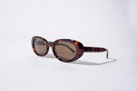 Lunettes de soleil Mazzucchelli œil de chat en écaille de tortue, monture en acétate, ovale épais, havana, lunettes de soleil en écaille de tortue Mazzucchelli
