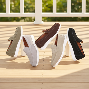 <span class=keywords><strong>Mocasines</strong></span> de Cuero de Lujo para Hombre 2025, Zapatos para Caminar de Estilo Retro de Alta Calidad, Antideslizantes y con Absorción de Impactos - Product Image 6