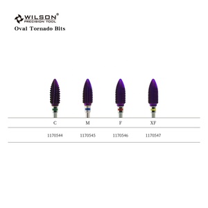 Brocas Tornado Ovaladas de 6.0mm con Recubrimiento Morado, Herramienta de Alta Calidad para Remover Gel, Esencial para Manicura y Pedicura, Brocas para Belleza de Uñas - Product Image 4