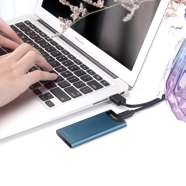 EAGET Mini Disque Dur Portable Externe Hard Disk SSD 128GB 256GB 512GB 1TB PSSD