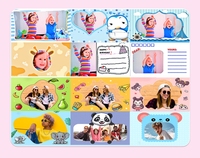 Appareil photo instantané avec imprimante photo couleur, enregistreur vidéo pour enfants, écran IPS 2,4 pouces, imprimante d'étiquettes pour appareil photo à impression instantanée