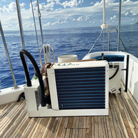 Ventes en gros de climatiseurs marins autonomes DC 12V 24V pour bateaux 3500BTU 6000BTU 12000BTU avec réfrigérant R32 R-410A