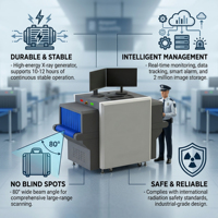 Système d'inspection complet intelligent à rayons X Averguard Durable AI pour bagages, outils et kits de bricolage